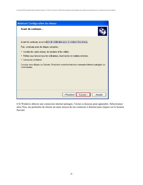 partager votre ordinateur sous Windows XP avec un ordinateur sous ...