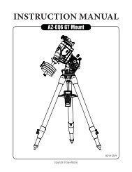 instruction manual - First Light Optics