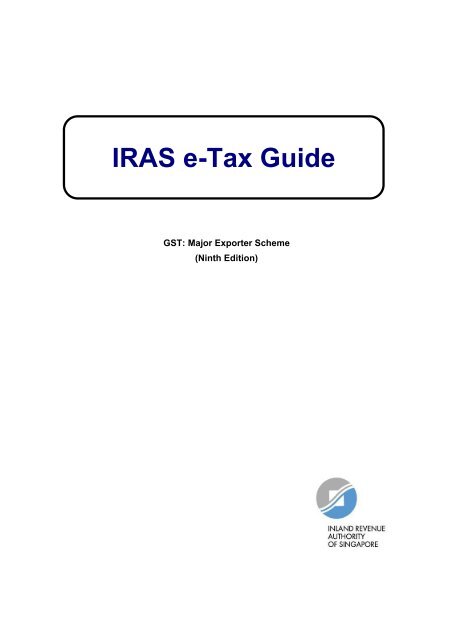 Image Result For Gst Major Exporter Scheme Sixteenth Edition Iras