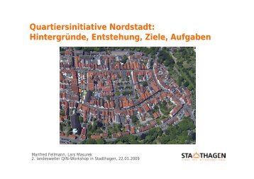 Quartiersinitiative Nordstadt: Hintergründe, Entstehung, Ziele, Aufgaben