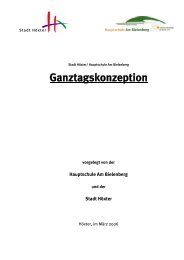 Ganztagskonzeption - Hauptschule Am Bielenberg