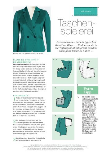 Taschen- spielerei - Burdastyle