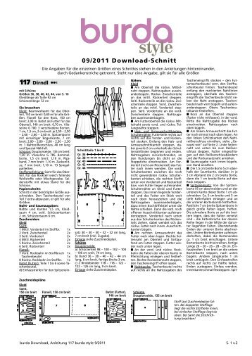 Anleitung - Burdastyle