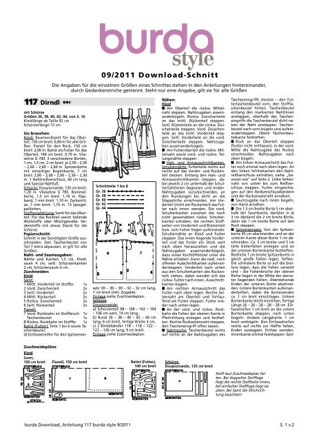 Anleitung - Burdastyle