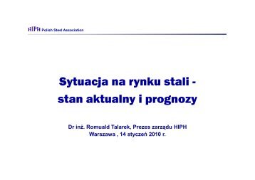 Rynek stali w Polsce i perspektywy jego rozwoju