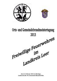 Jahrbuch 2013 der Kreisfeuerwehr Leer