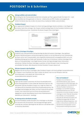 In 6 Schritten zum Postident - Häufige Fragen - Check24