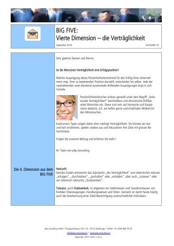 Lesen Sie mehr in unserem Newsletter! - p4p Consulting