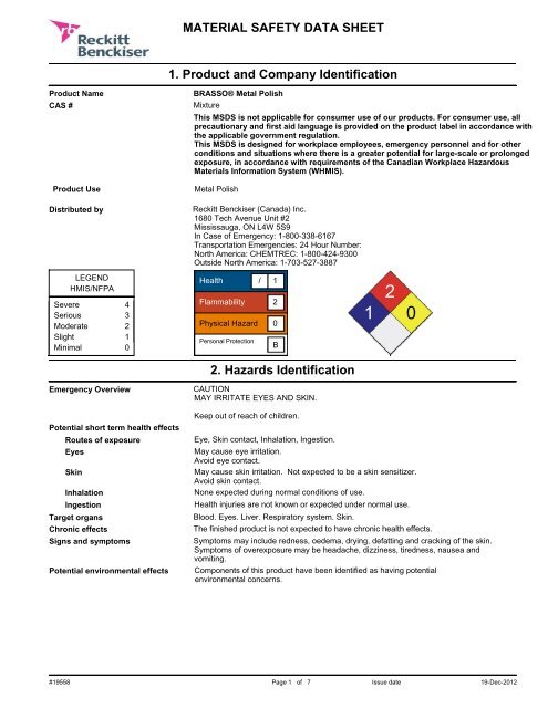 BRASSO METAL POLISH.pdf - MSDS