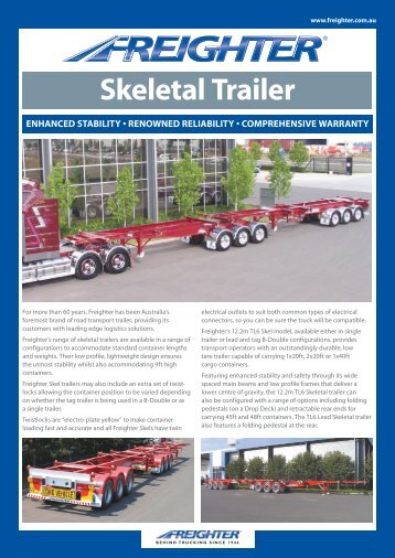 Skel Lead and Tag - SX Trailers