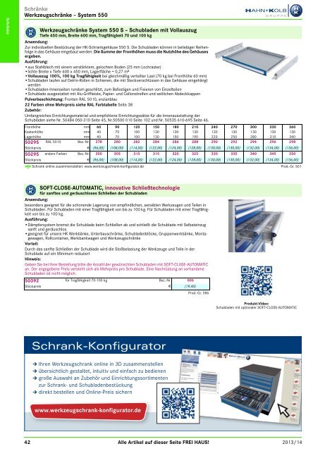 2. Katalog "Der Betriebsausstatter" Abteilung 1: Schränke