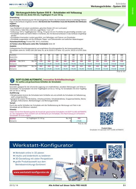 2. Katalog "Der Betriebsausstatter" Abteilung 1: Schränke