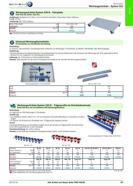 2. Katalog "Der Betriebsausstatter" Abteilung 1: Schränke