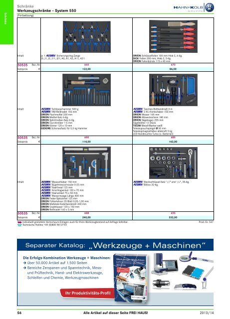 2. Katalog "Der Betriebsausstatter" Abteilung 1: Schränke