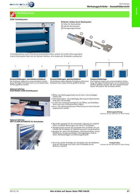 2. Katalog "Der Betriebsausstatter" Abteilung 1: Schränke