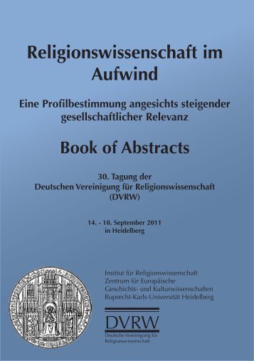 Book of Abstracts - ZEGK - Ruprecht-Karls-UniversitÃƒÂ¤t Heidelberg