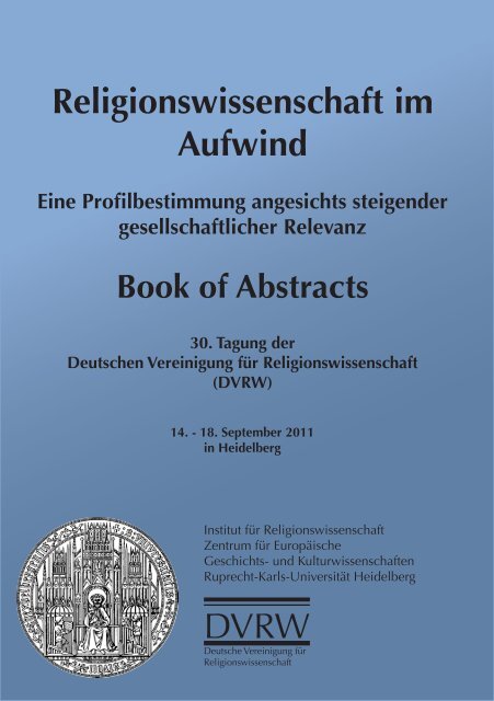 Book of Abstracts - ZEGK - Ruprecht-Karls-UniversitÃƒÂ¤t Heidelberg