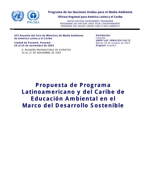 Universidad y medio ambiente en América Latina y el Caribe: continuidad y  avances del proceso iniciado en el Seminario de Bogotá