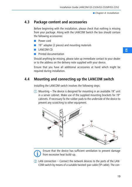 Installation Guide - LANCOM Systems