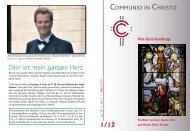 1/12 Von Gott beauftragt - Communio in Christo