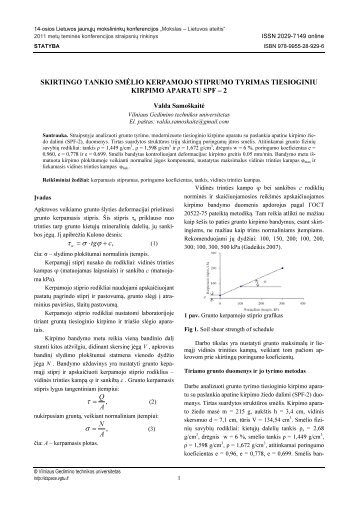 SKIRTINGO TANKIO SM LIO KERPAMOJO STIPRUMO TYRIMAS ...