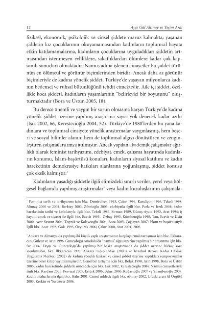 Türkiye'de Kadına Yönelik Şiddet - Sabanci University Research ...