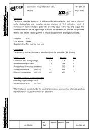 Specification Image Intensifier Tube, 184-2991A0 ... - Lahoux Optics