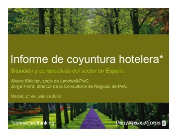 Informe de coyuntura hotelera* - pwc