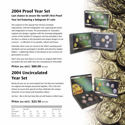Mint Issue - August 2004 - Issue No. 58 - Royal Australian Mint