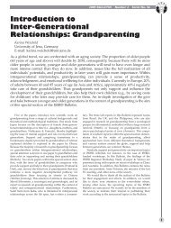 Grandparenting - International Society for the Study of Behavioural ...