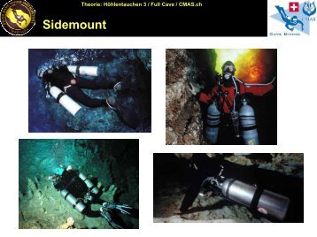 Sidemount: âEnglischâ (1) - bei Swiss-Cave-Diving