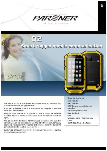 Smart rugged mobile communication - Partner Tech