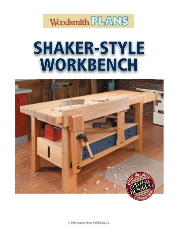 SHAKER-STYLE WORKBENCH - Woodsmith Shop