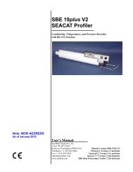 SBE 19plus V2 SEACAT Profiler - Introducing IMOS