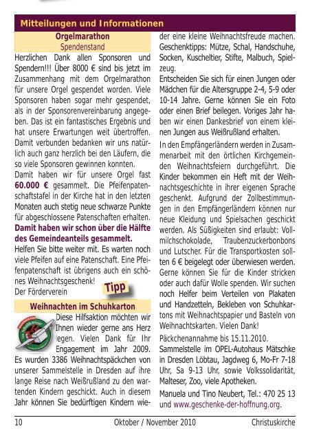 Gemeindebrief Oktober und November 2010 als pdf