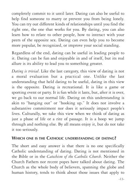 Dating - Knights of Columbus, Supreme Council