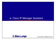 Cisco IP Manager Assistant, TEPUM Secura