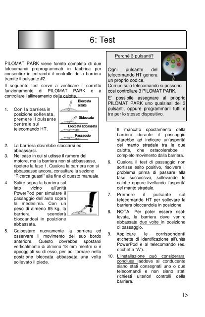 pilomat park pilomat park manuale di installazione ... - Logismarket