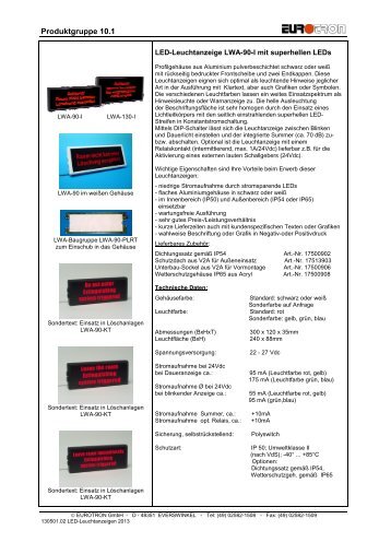 Systemübersicht - Eurotron Sicherheitstechnik GmbH