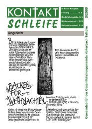 2009-03 Kontaktschleife.pdf - Kirchengemeinde Haiterbach