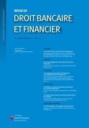 DROIT BANCAIRE ET FINANCIER