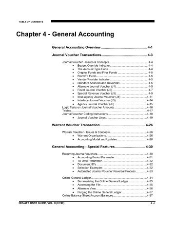 Chapter 4 - General Accounting - Louisiana