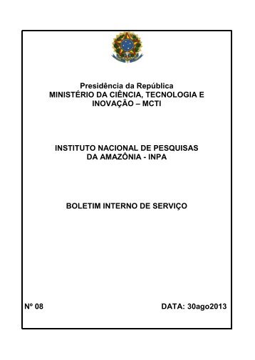 BIS 08-2013 - Inpa