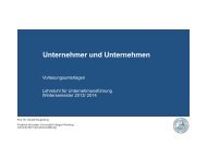 Unternehmen - Lehrstuhl fÃ¼r UnternehmensfÃ¼hrung - Friedrich ...