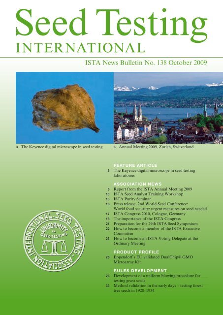 (ISTA News Bulletin) No. 138, October 2009 - International Seed ...