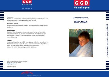 folder bedplassen - GGD Groningen