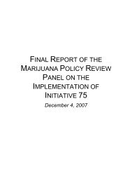 Final Report of the Marijuana Policy Review Panel - Seattle City ...