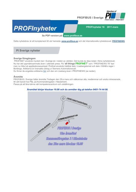 Nyhetsbrev 16 - Profibus