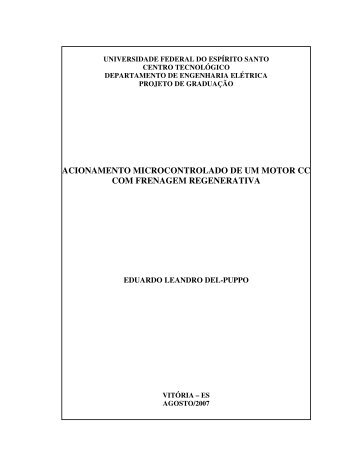 acionamento microcontrolado de um motor cc com frenagem ...