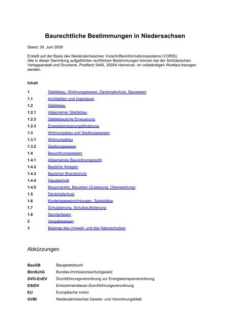 vaws niedersachsen